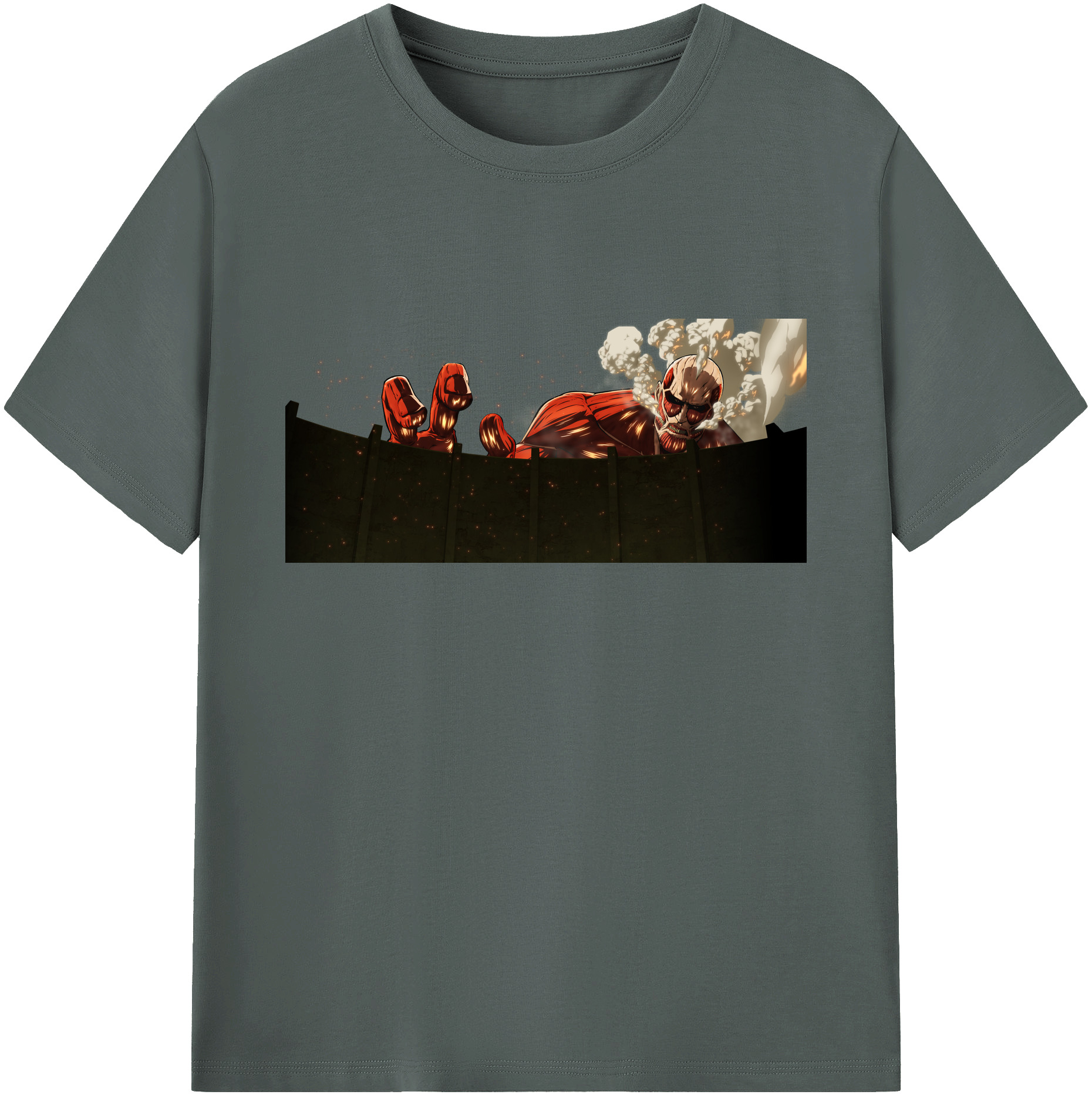 （画像用） 進撃の巨人 Attack on Titan 綿100％ メンズ半袖Tシャツ｜肌触りやわらか＆通気性